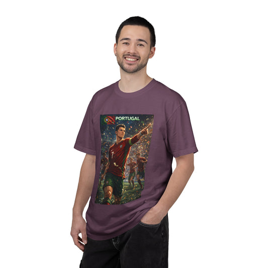 Portugal Soccer Poster T-Shirt — Cristiano Ronaldo Tribute Tee