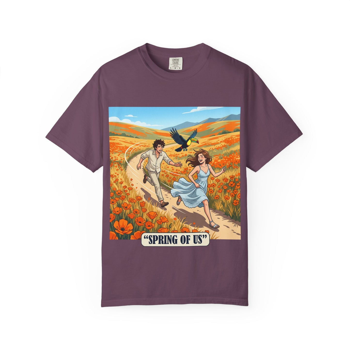 Spring of Us T-Shirt — Romantic Field Illustration Tee