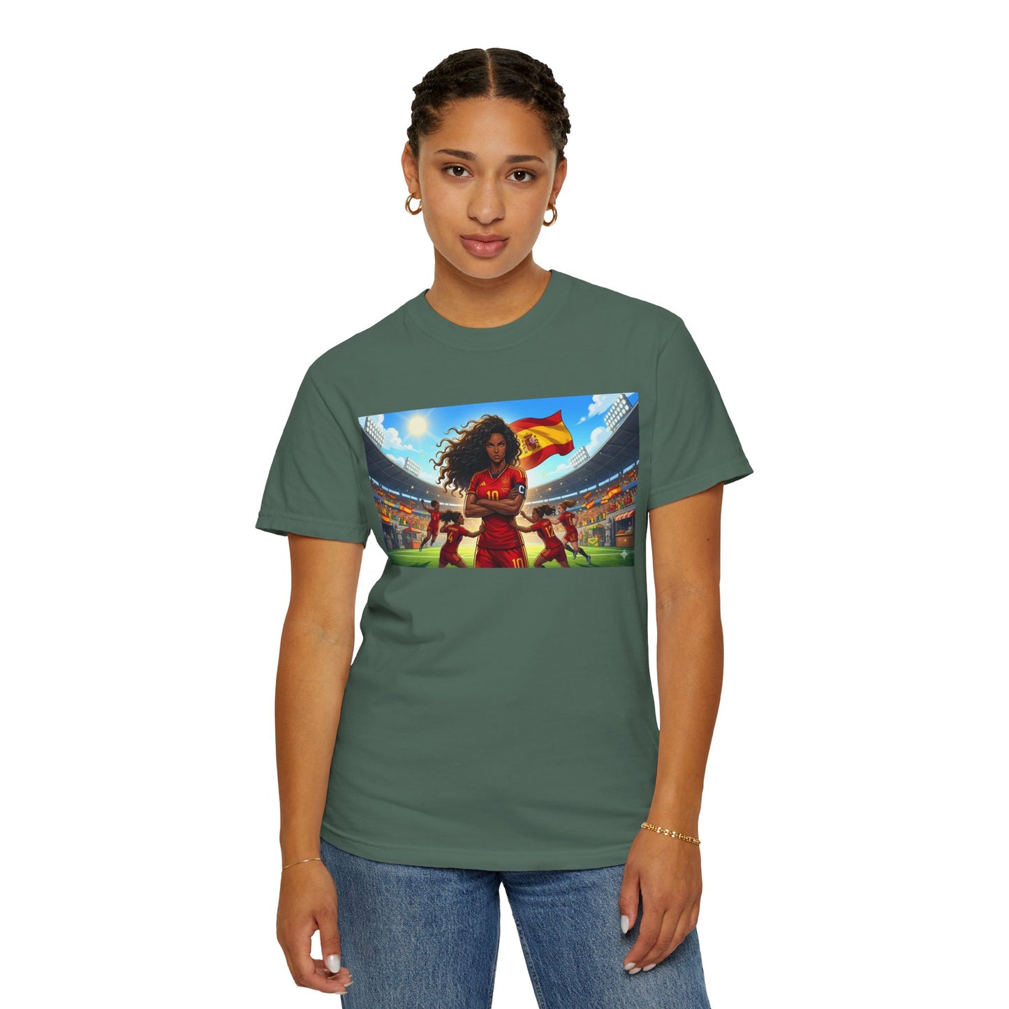 Spain – Female Soccer Champion - Stadium Graphic T-Shirt