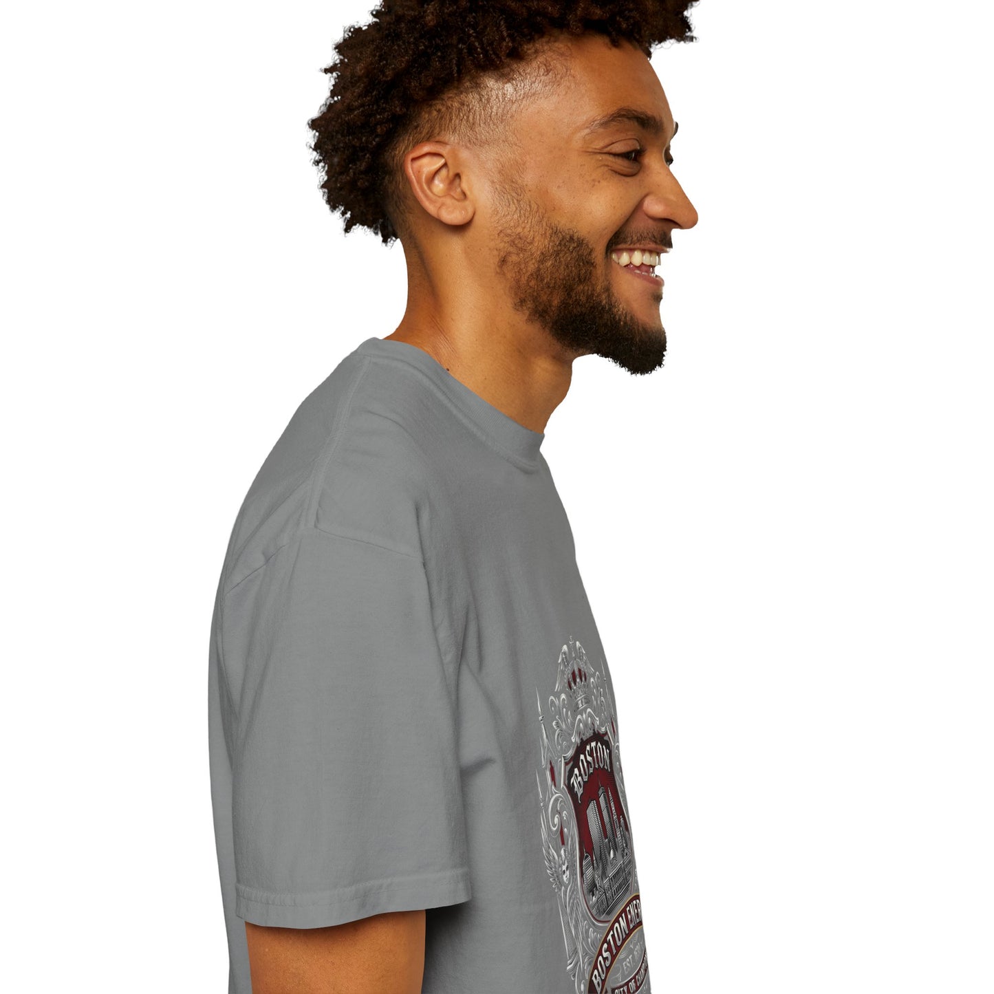 Boston Energy Vintage Crest T-Shirt — Retro City Skyline Tee