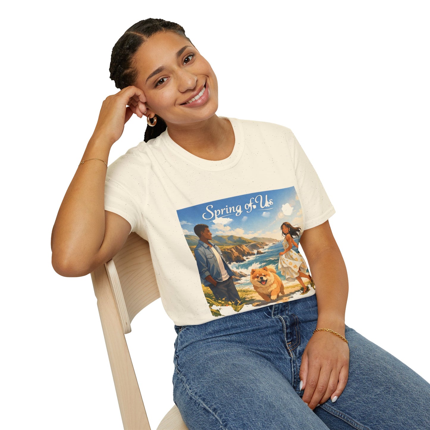 Spring of Us T-Shirt — Romantic Coastal Illustration Tee