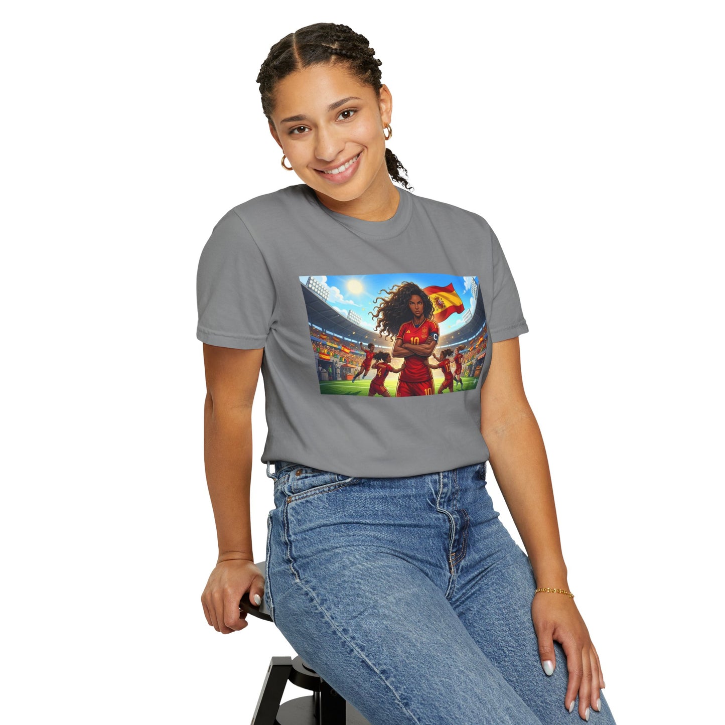Spain – Female Soccer Champion - Stadium Graphic T-Shirt