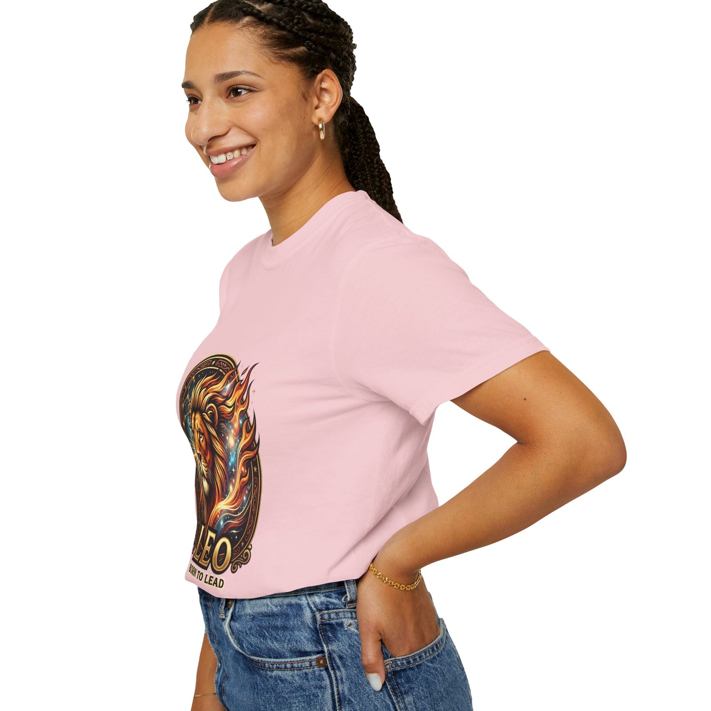 Leo 'Born to Lead' T-Shirt — Bold Zodiac Lion Graphic Tee