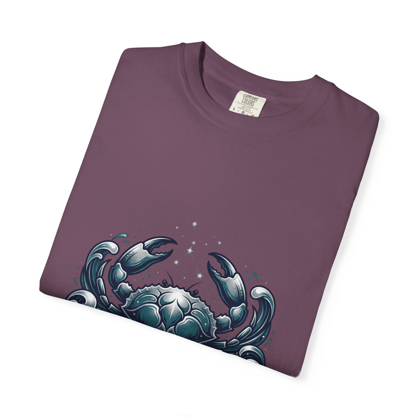 Cancer Zodiac T-Shirt — Stylized Crab Astrological Tee