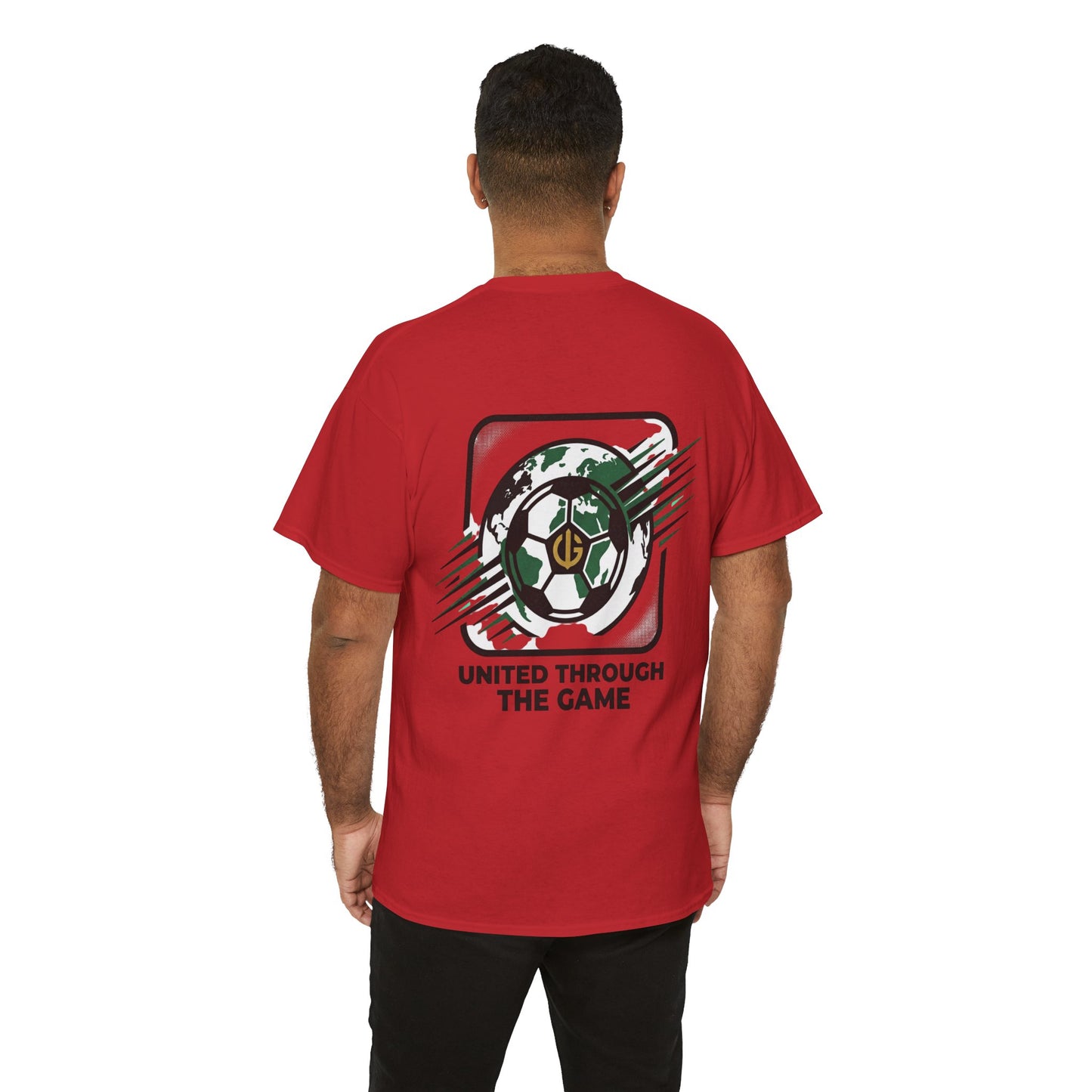 Soccer T-Shirt — "United Through the Game" Graphic Tee