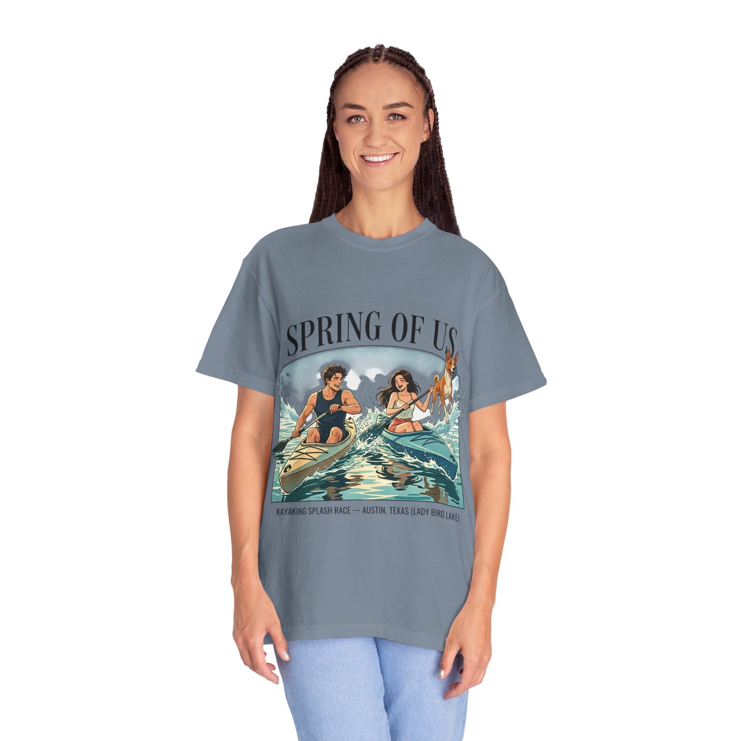 Spring of Us Kayaking T-Shirt — Retro Outdoor Adventure Tee