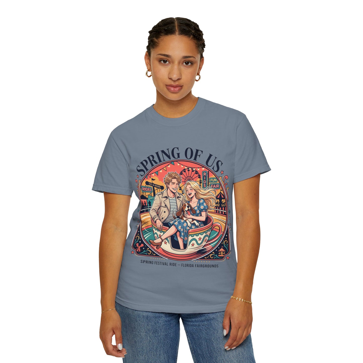 Spring of Us T-Shirt — Retro Carnival Couple Tee (Spring Festival Concert)