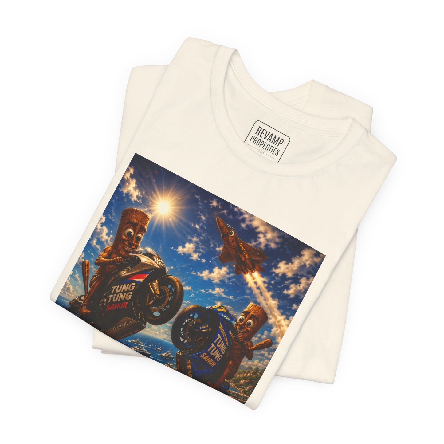 Motorcycle Stunt Tee — Sahara Riders Graphic T-Shirt