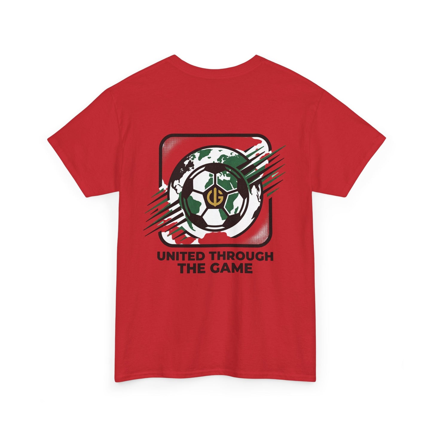 Soccer T-Shirt — "United Through the Game" Graphic Tee