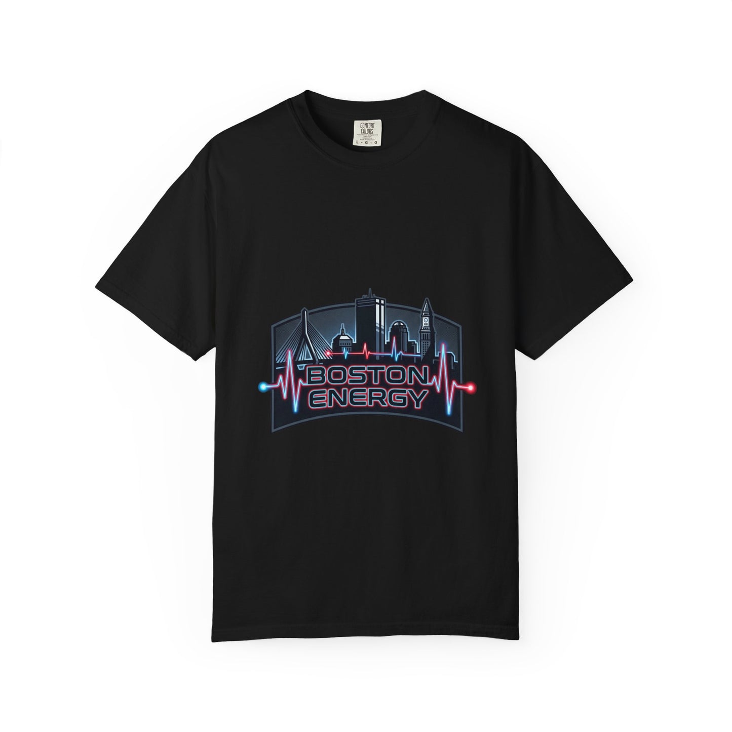 Boston Energy T-Shirt — City Skyline Neon Tee