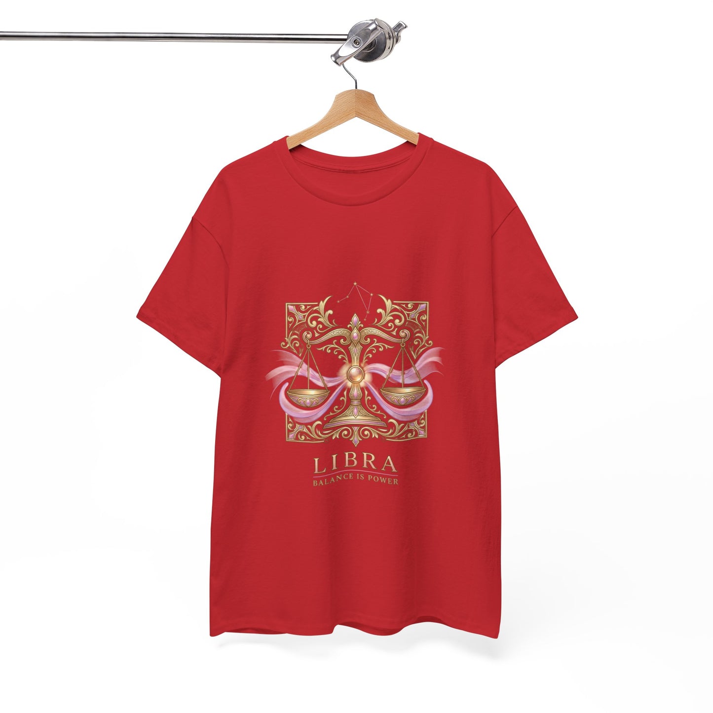 Libra Scales T‑Shirt — Zodiac Balance Is Power Tee
