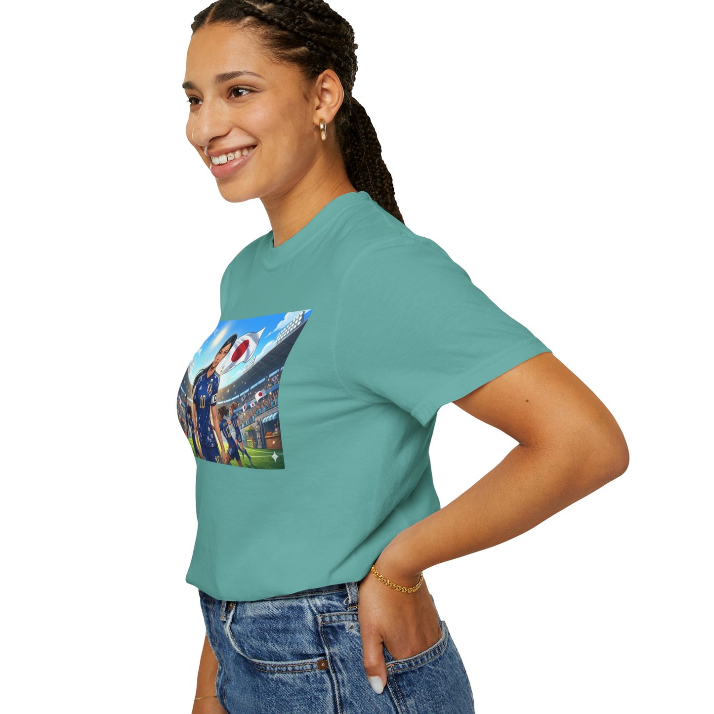 Soccer Player Japan T-Shirt — Japan Flag Soccer Fan Tee