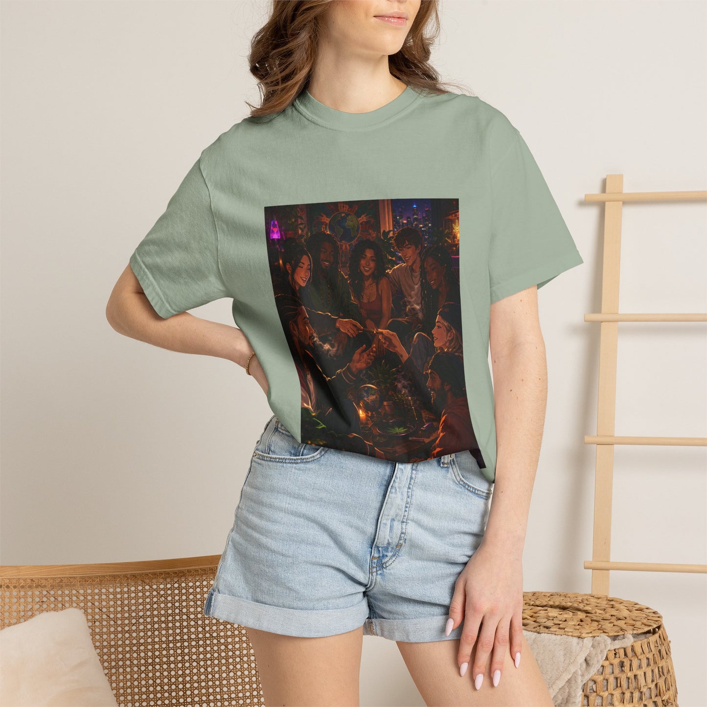 OUR MEMORIES - Vintage Night Party Scene T-Shirt