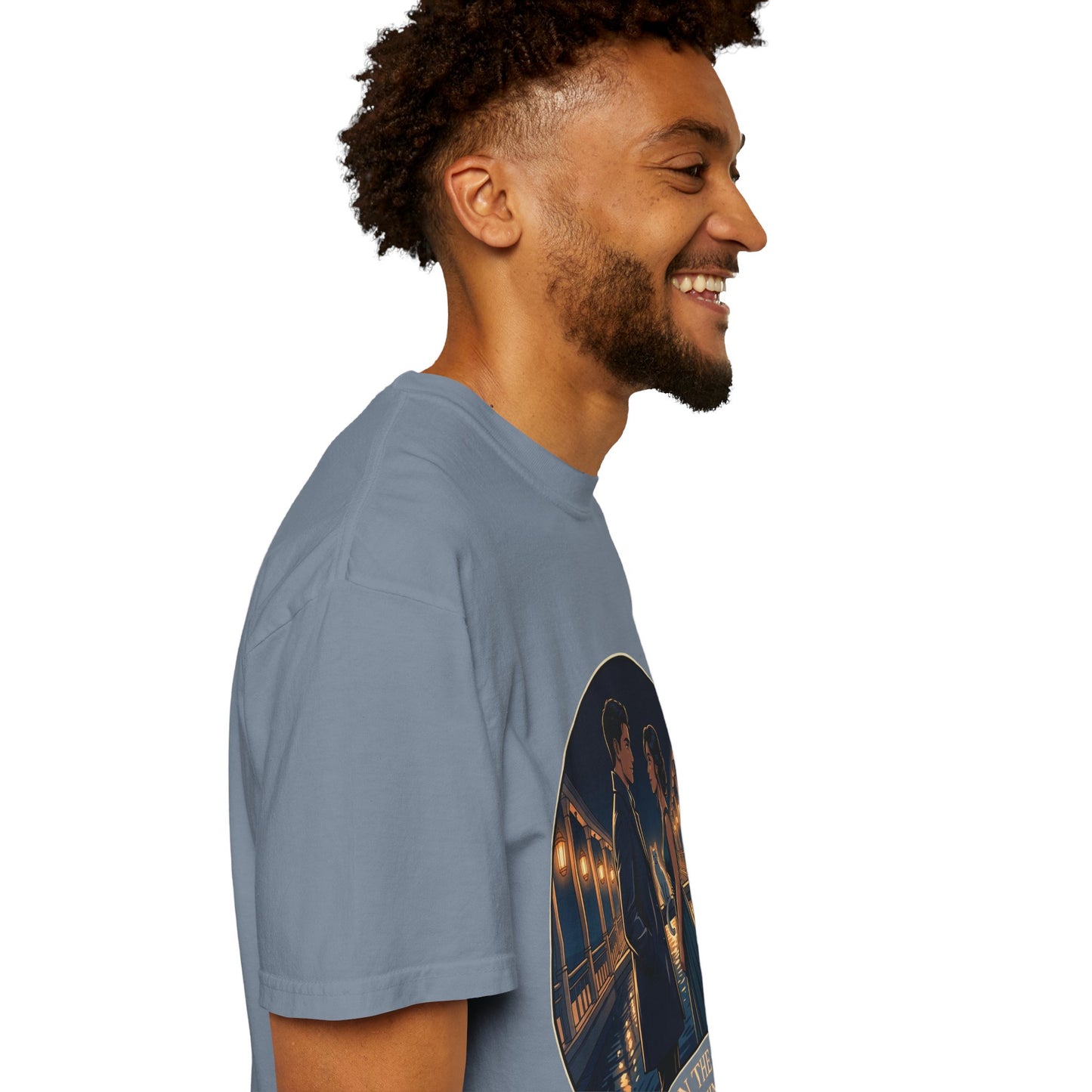Romantic Night Stroll T-Shirt — "Even in the Quiet... We Shine" Graphic Tee