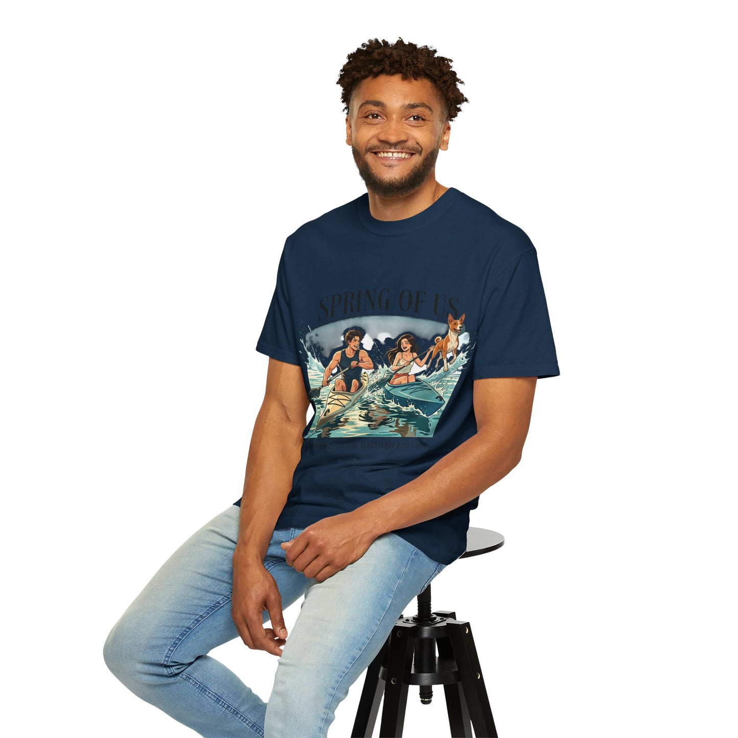 Spring of Us Kayaking T-Shirt — Retro Outdoor Adventure Tee