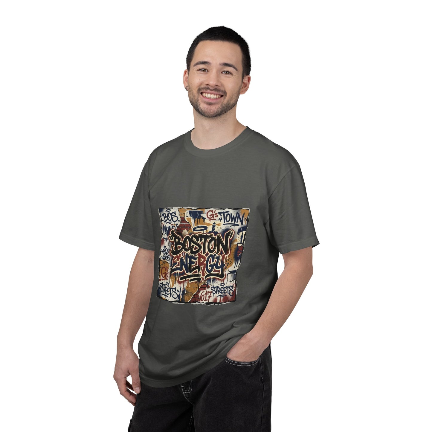 Boston Graffiti Tee — Urban Street Art T‑Shirt
