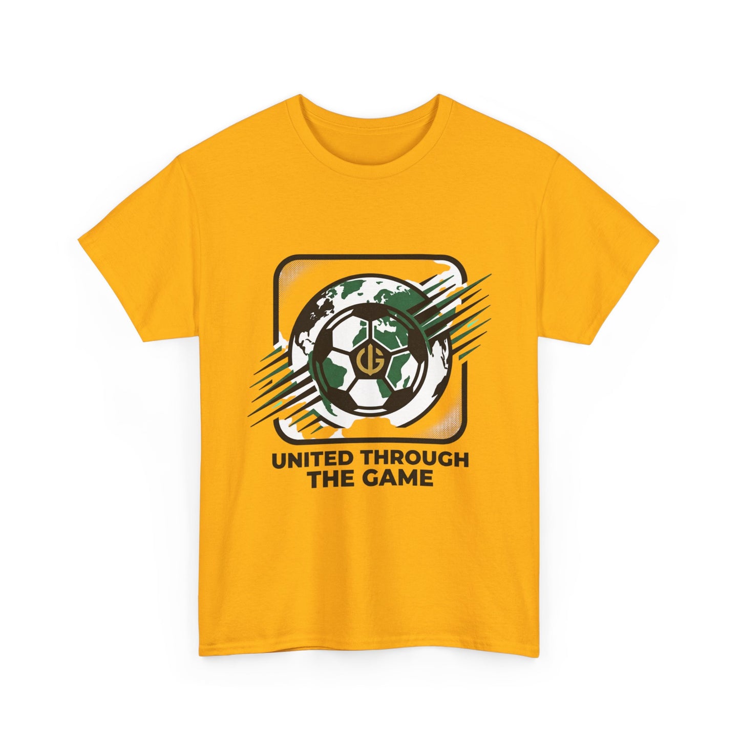 Soccer T-Shirt — "United Through the Game" Graphic Tee