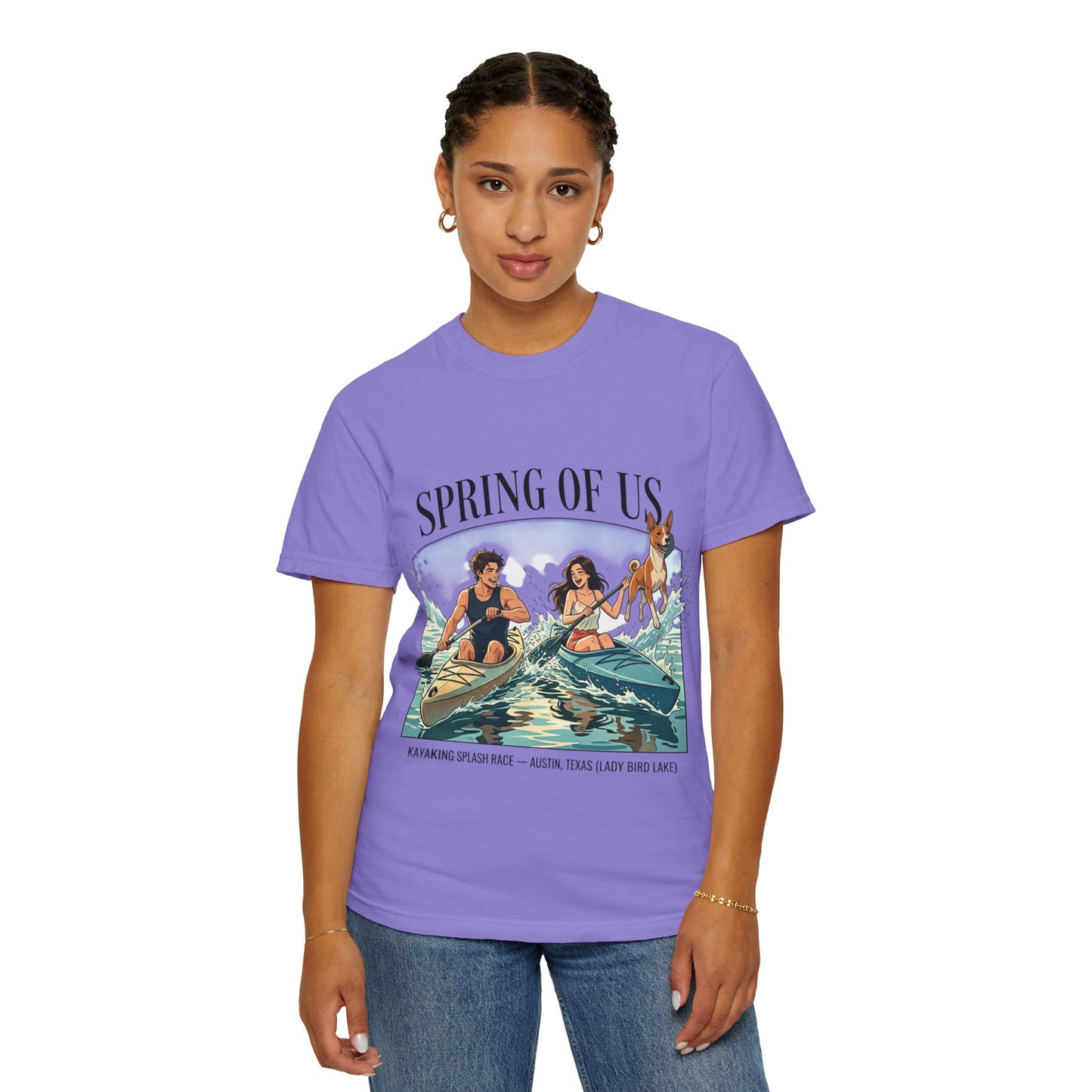 Spring of Us Kayaking T-Shirt — Retro Outdoor Adventure Tee
