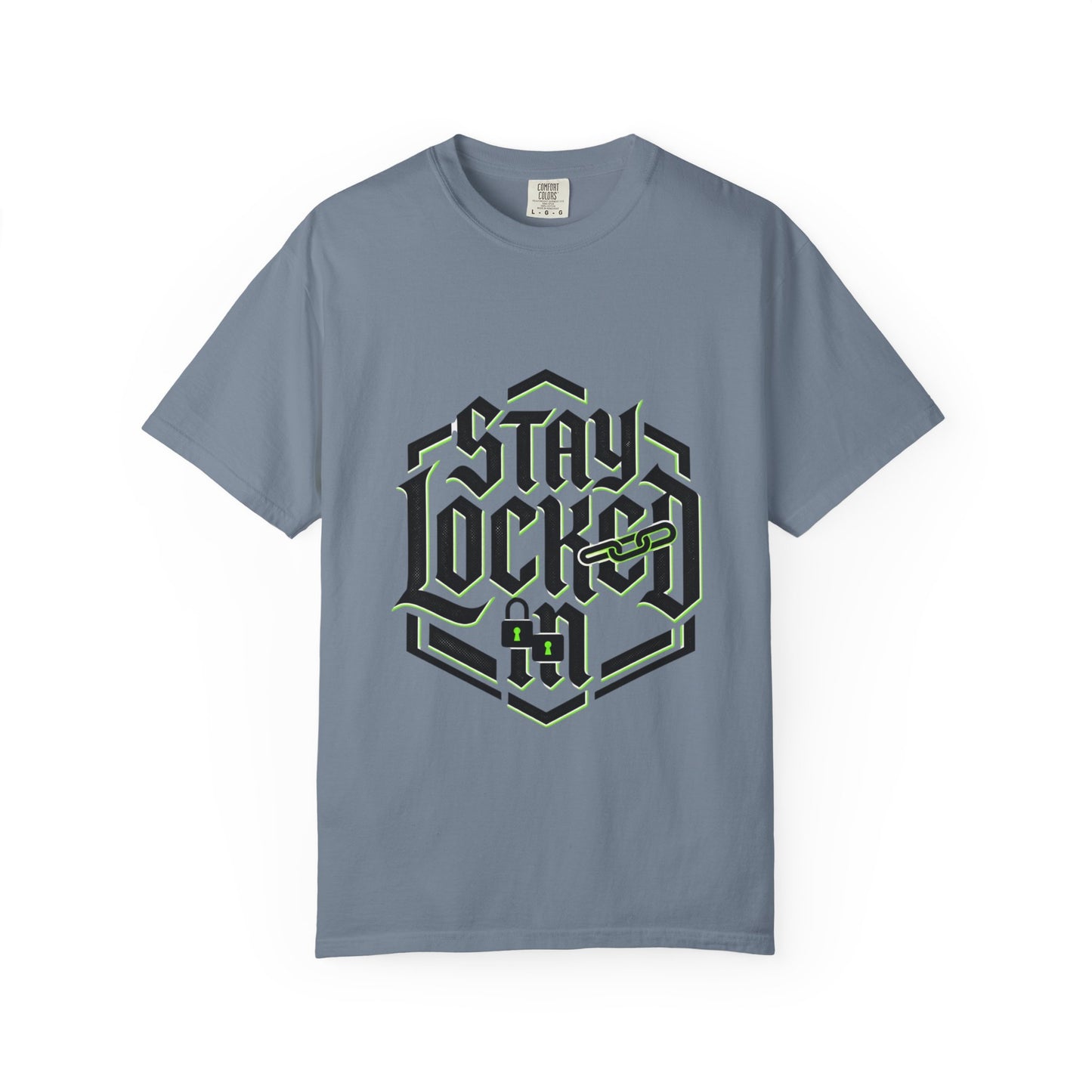 Stay Locked T-Shirt — Hexagonal Streetwear Graphic Tee