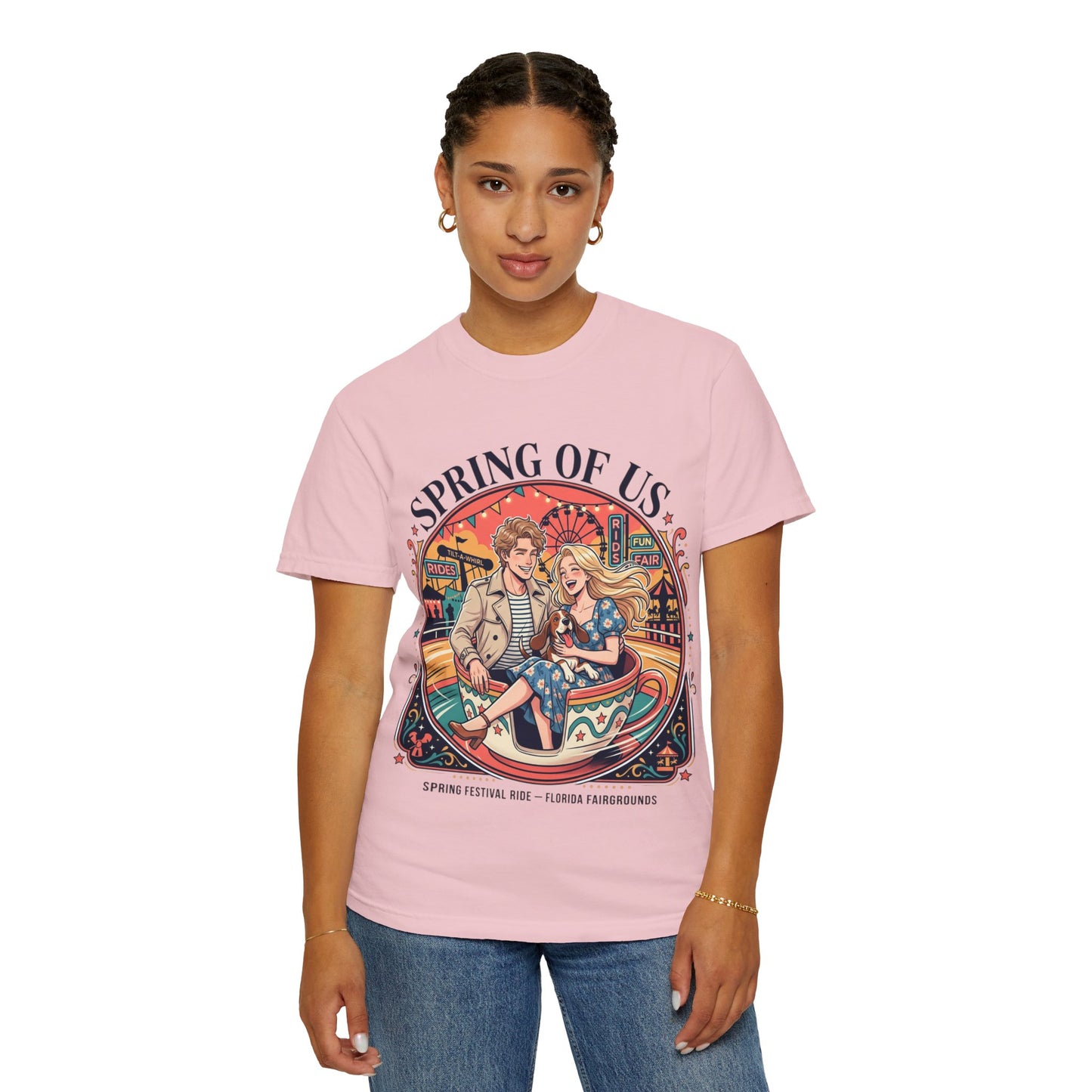 Spring of Us T-Shirt — Retro Carnival Couple Tee (Spring Festival Concert)
