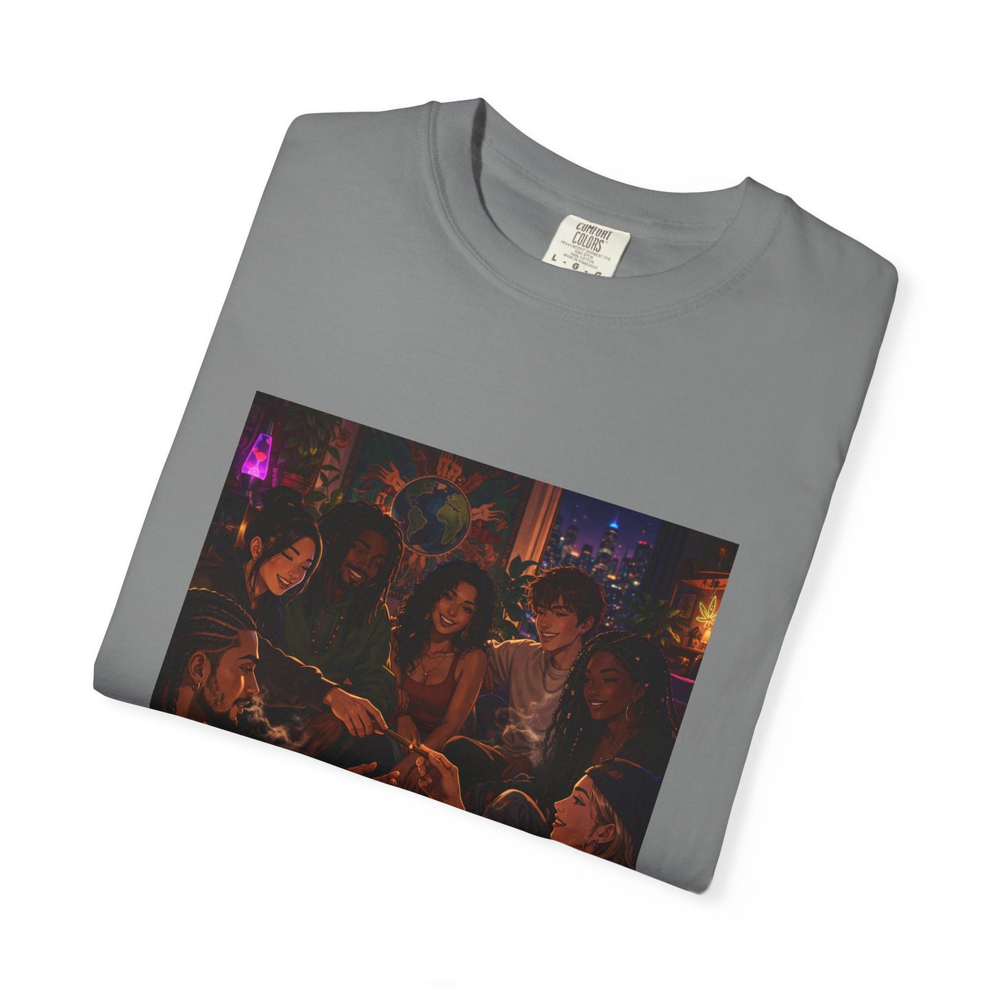 OUR MEMORIES - Vintage Night Party Scene T-Shirt
