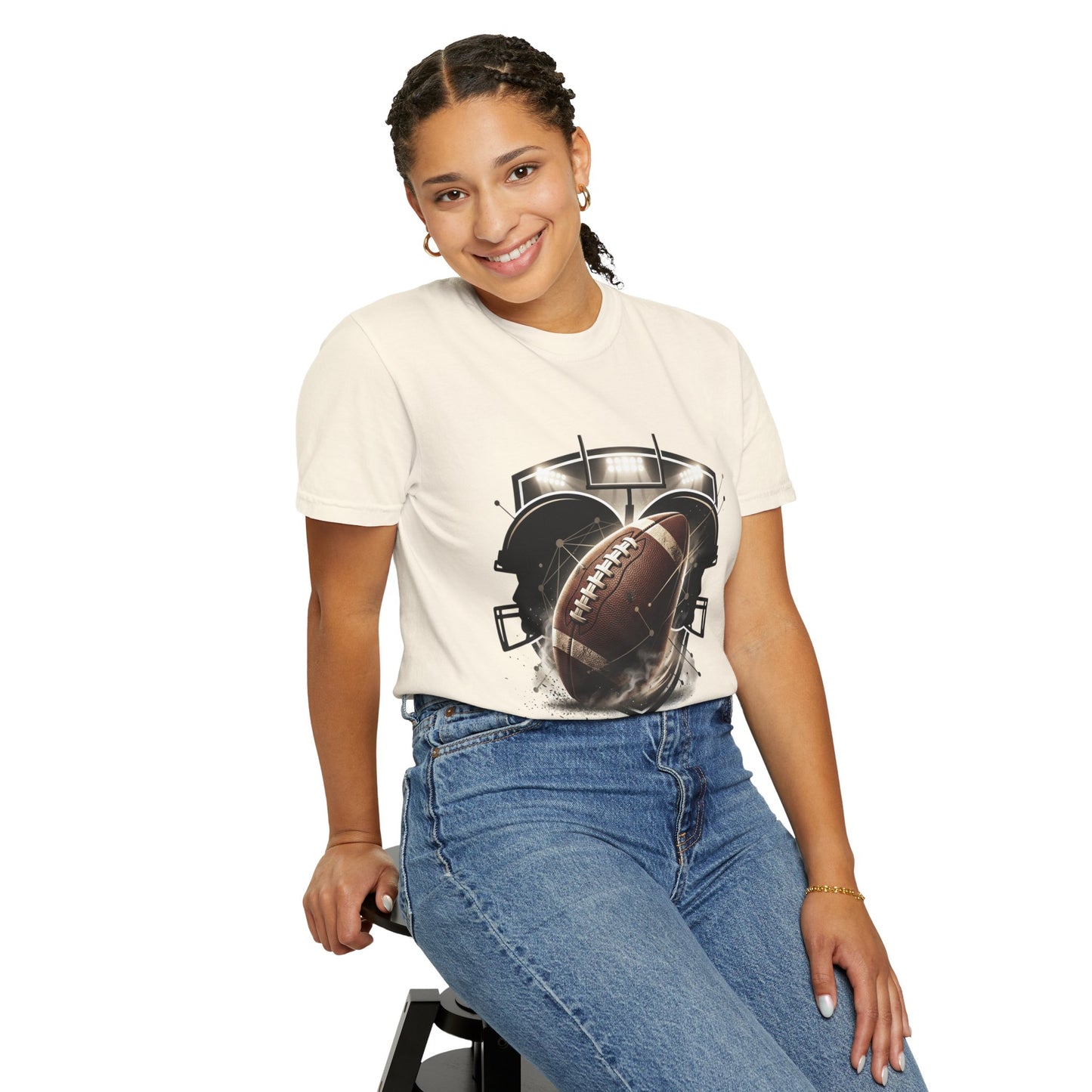Football T-Shirt — "United Through the Game" Team Spirit Tee
