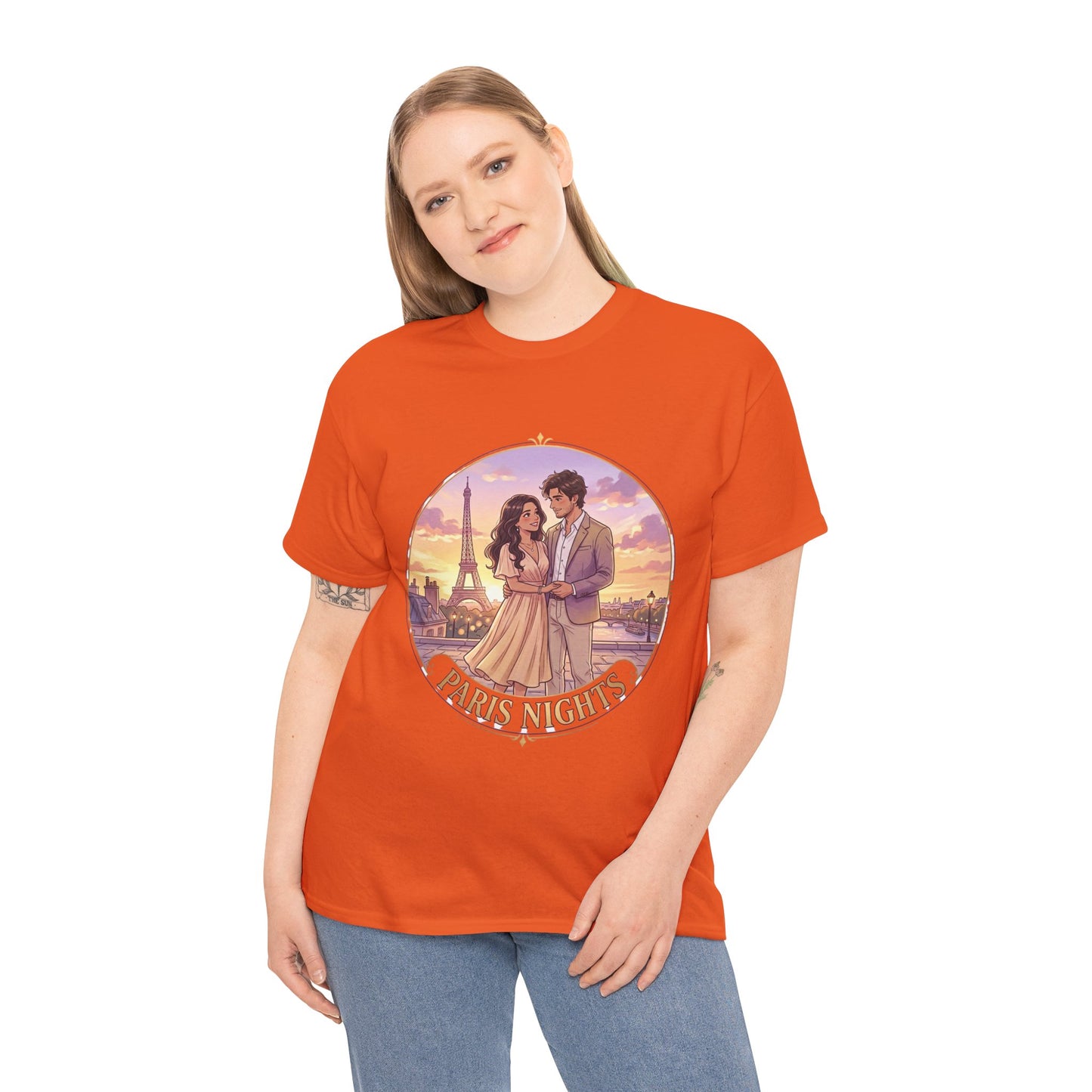 Paris Nights T-Shirt — Romantic Eiffel Tower Couple Tee
