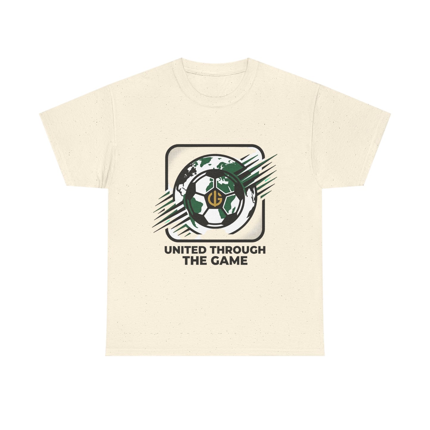 Soccer T-Shirt — "United Through the Game" Graphic Tee