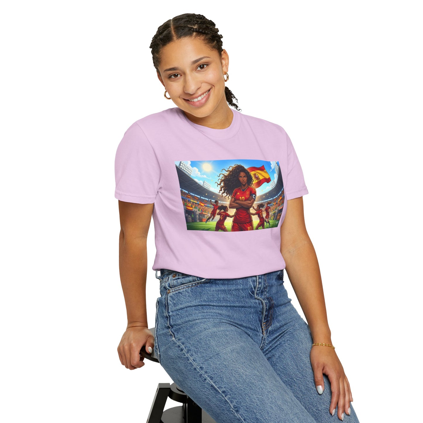 Spain – Female Soccer Champion - Stadium Graphic T-Shirt