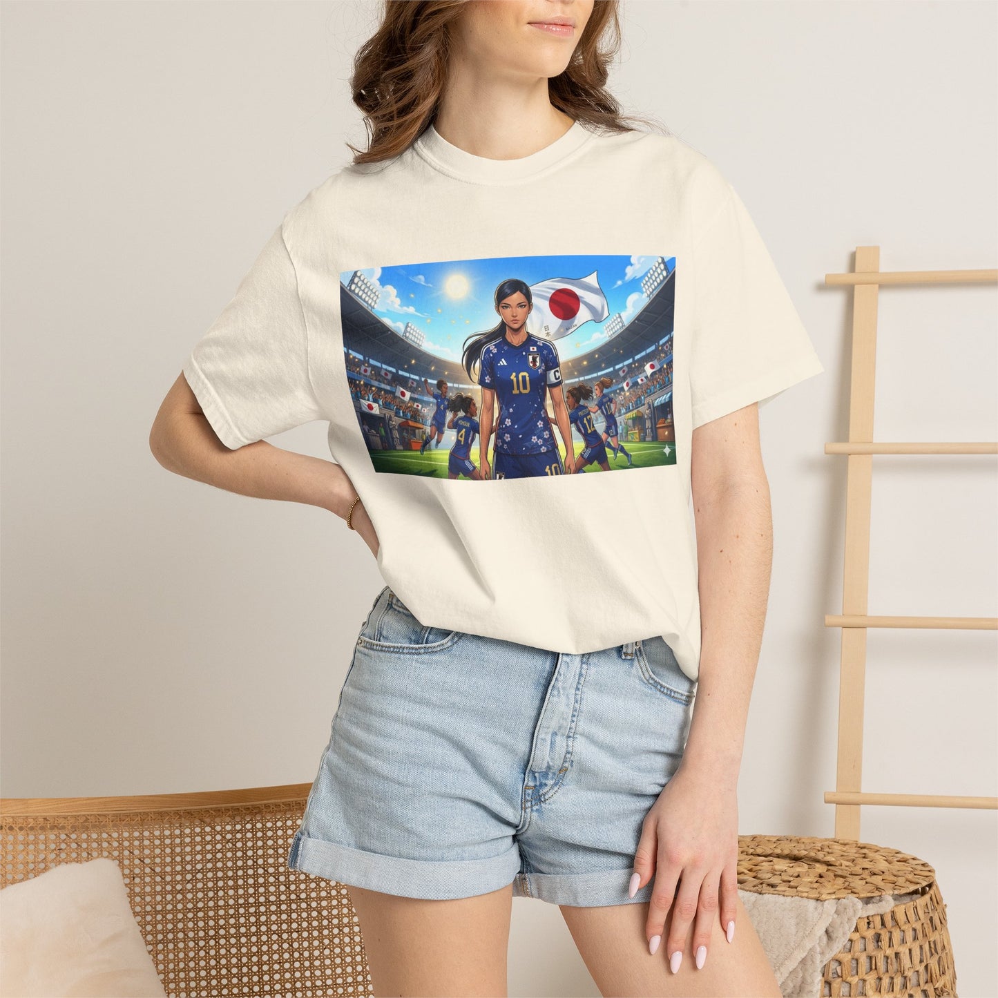 Soccer Player Japan T-Shirt — Japan Flag Soccer Fan Tee