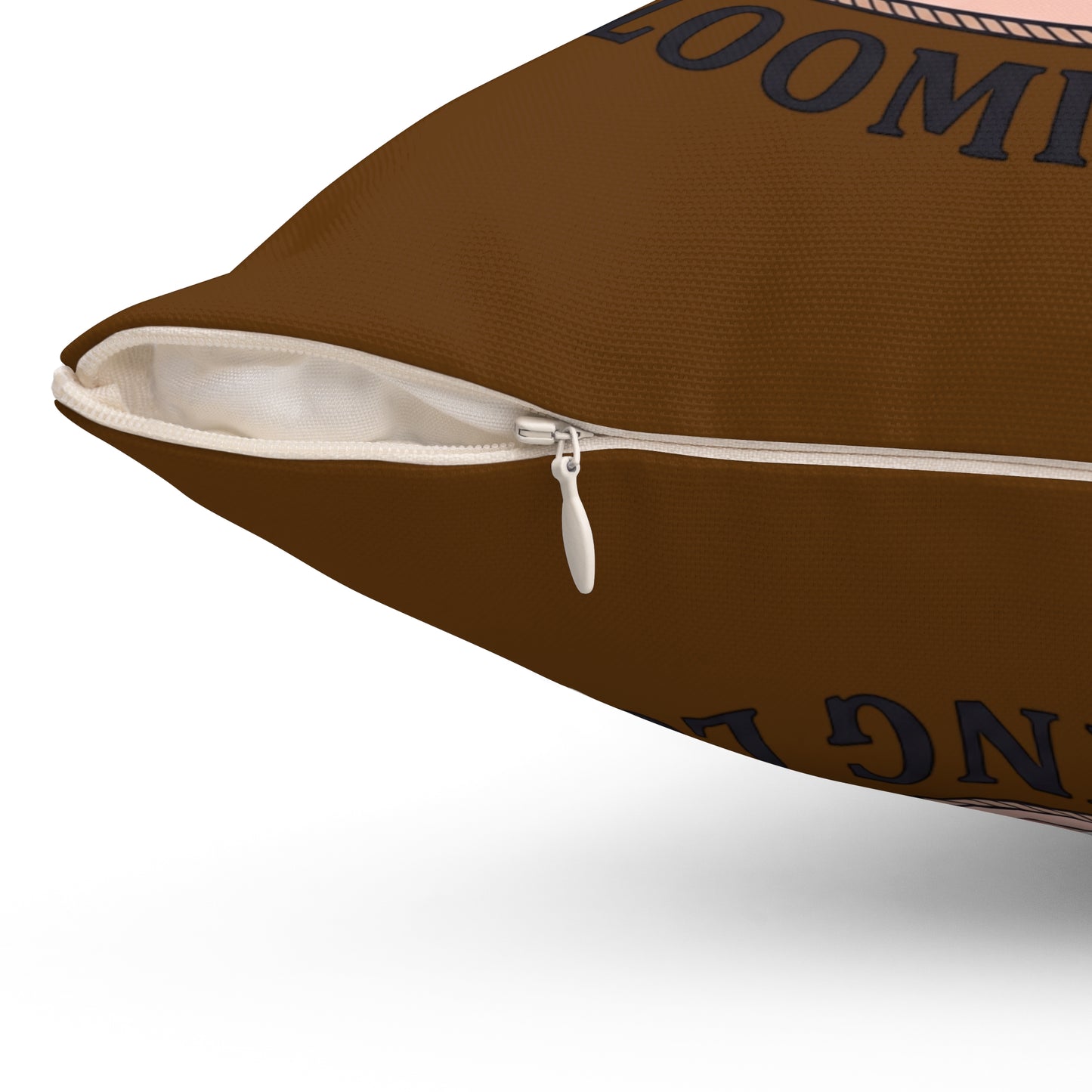 Blooming Love Throw Pillow — Romantic Cherry Blossom Picnic Decorative Pillow