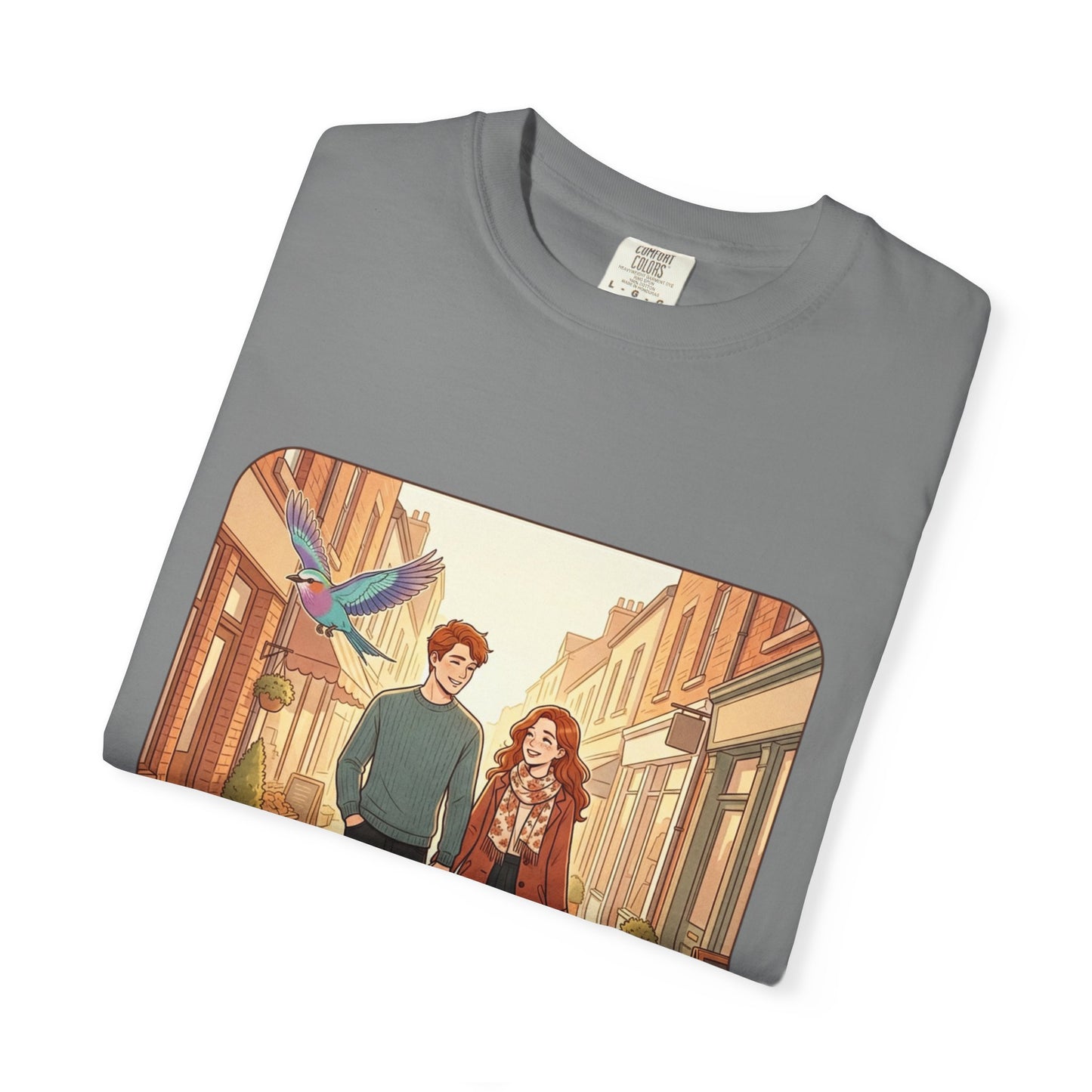 Romantic Stroll T-Shirt — “It’s the little moments” Couple Illustration Tee