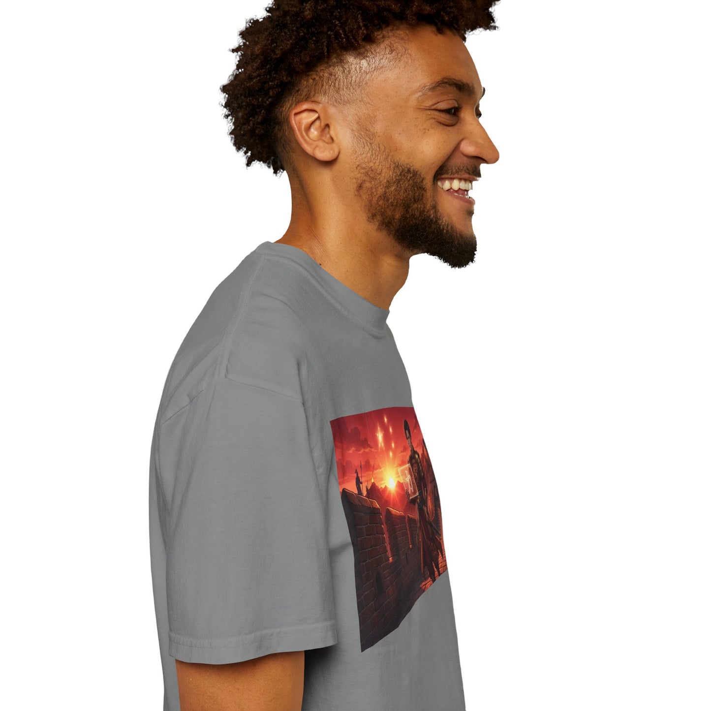 Scout Regiment Sunset T-Shirt — Anime Military Wall Scene