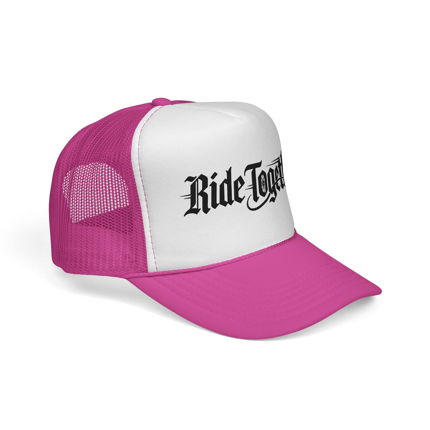 Ride Together Trucker Hat — Retro Motorcycle Biker Cap