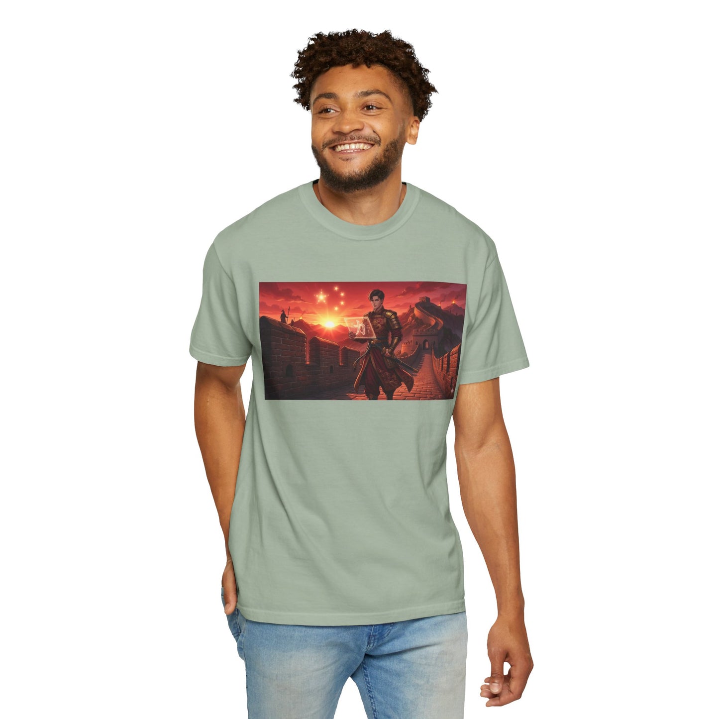 Scout Regiment Sunset T-Shirt — Anime Military Wall Scene