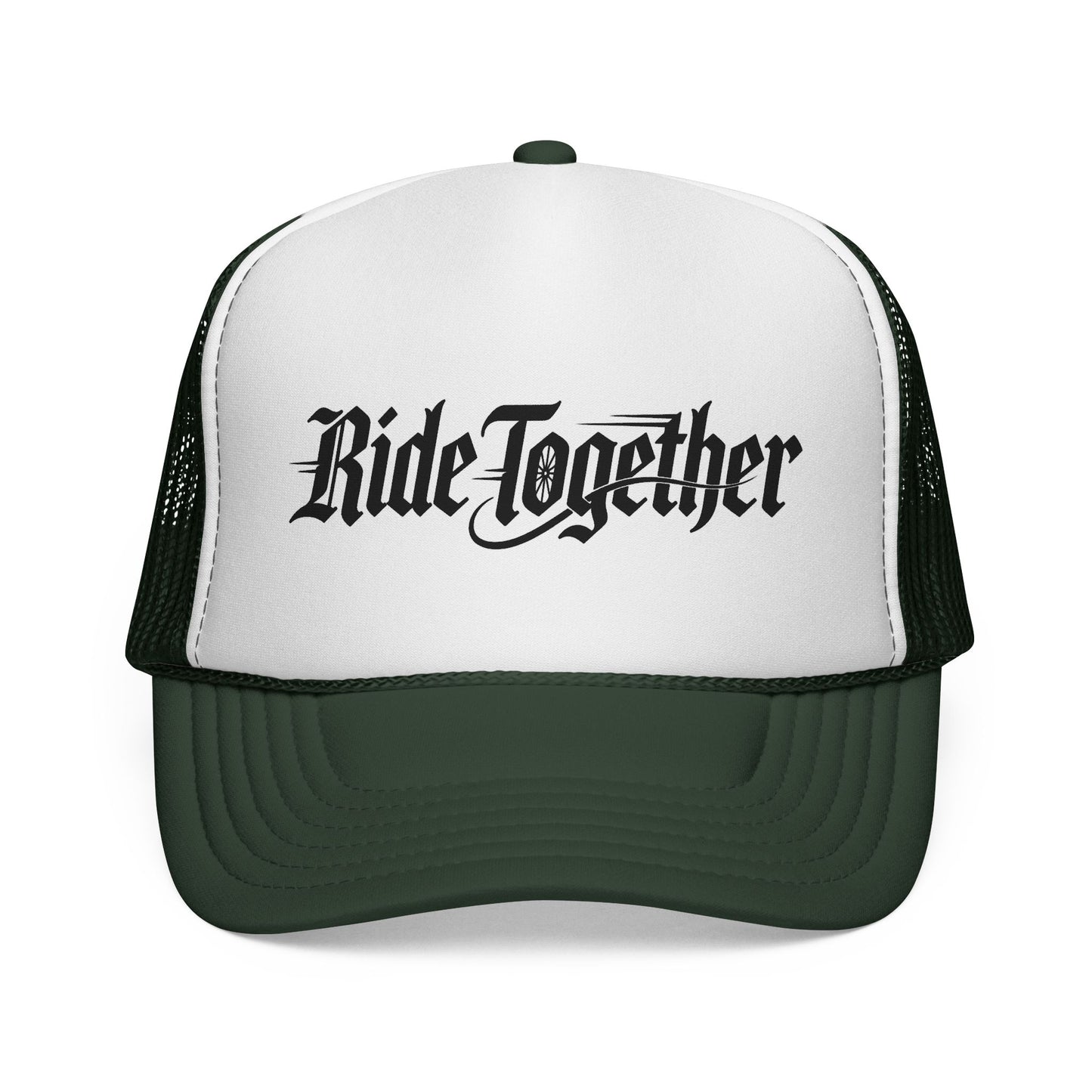 Ride Together Trucker Hat — Retro Motorcycle Biker Cap