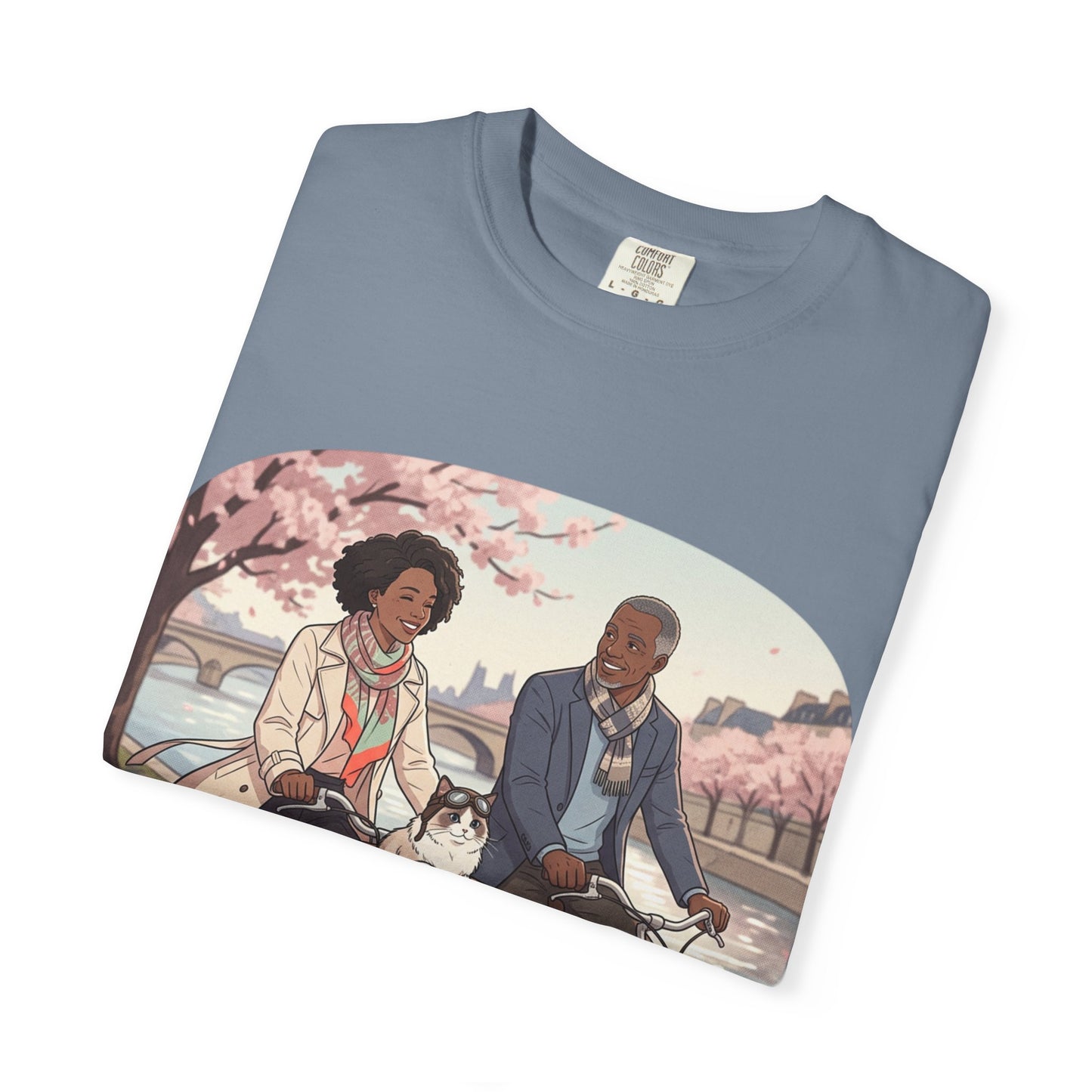 Couples Cherry Blossom Bike Ride T-Shirt