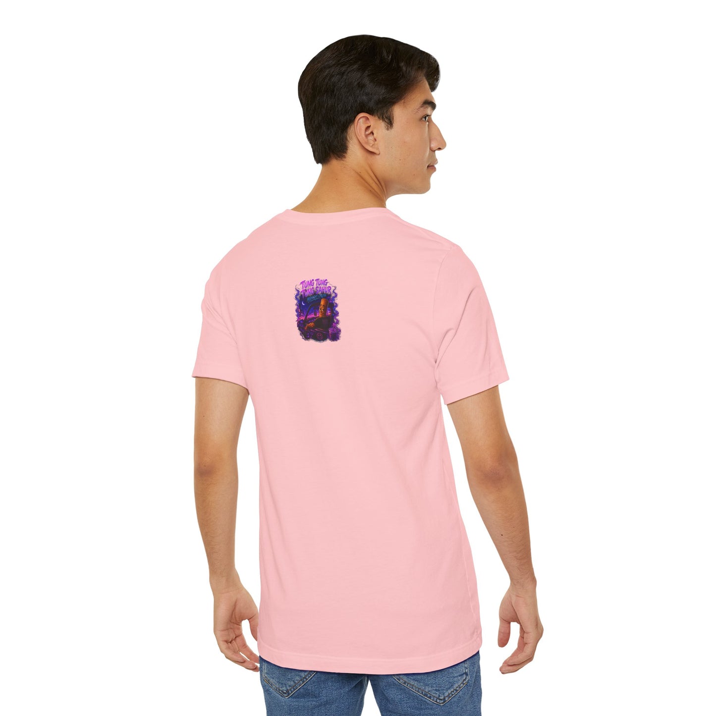 Tung Tung Tung Sahur Who Ride Like Us T-Shirt — Night Cruise Vaporwave Graphic Tee