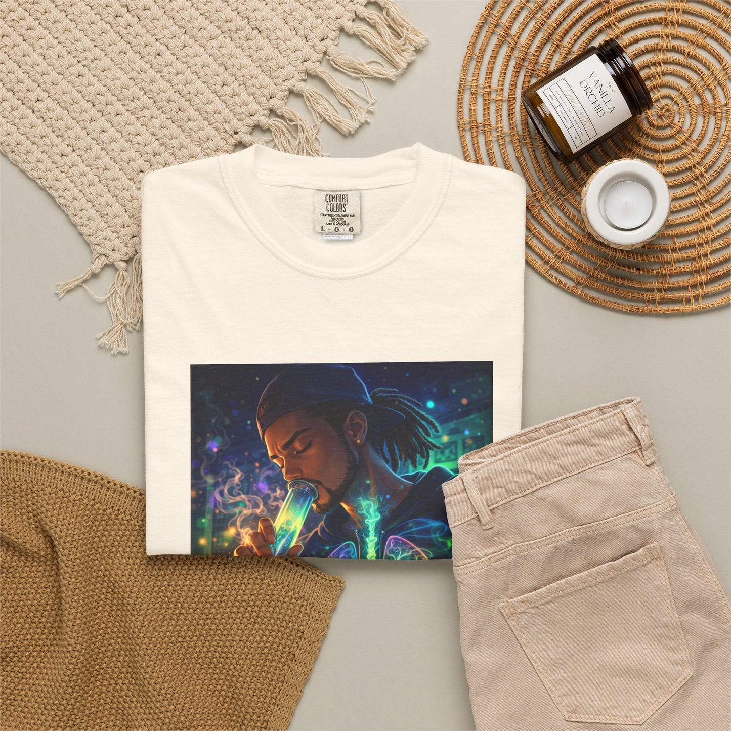Cosmic Lungs T-Shirt — Neon Anatomical Art Tee