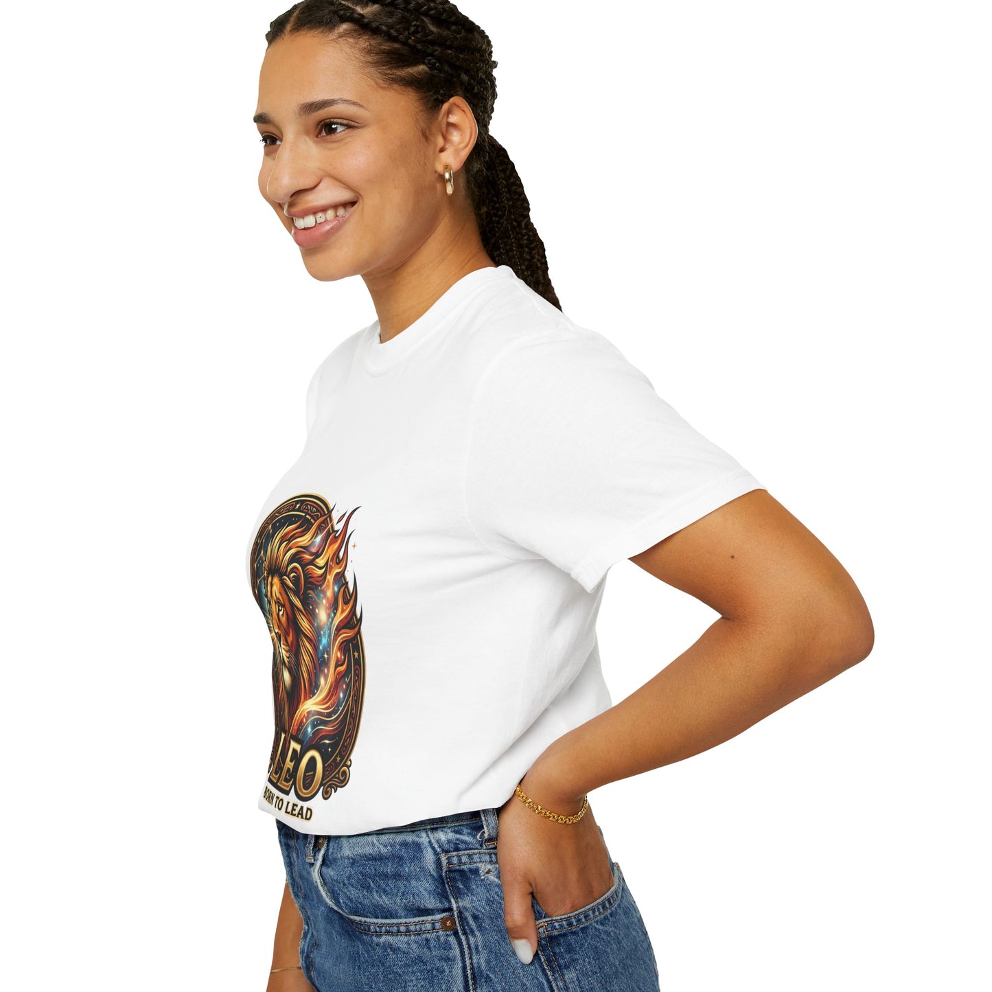 Leo 'Born to Lead' T-Shirt — Bold Zodiac Lion Graphic Tee