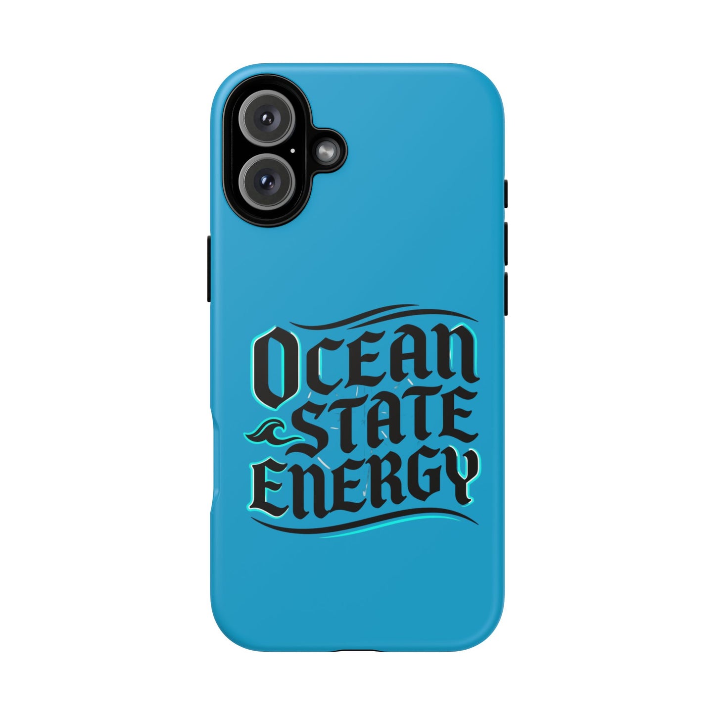 Ocean State Energy Phone Case — Tough Protective iPhone Cover with Nautical Script