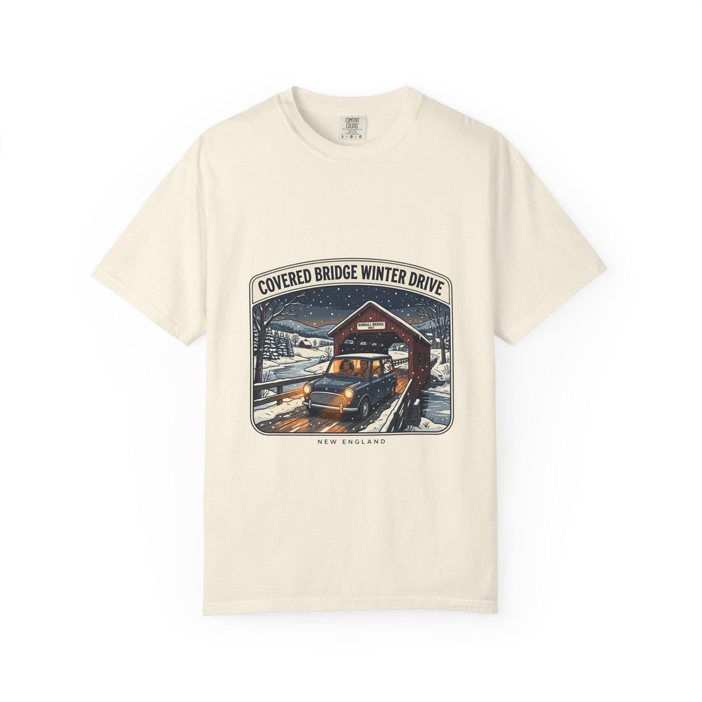 Covered Bridge Winter Drive T-Shirt