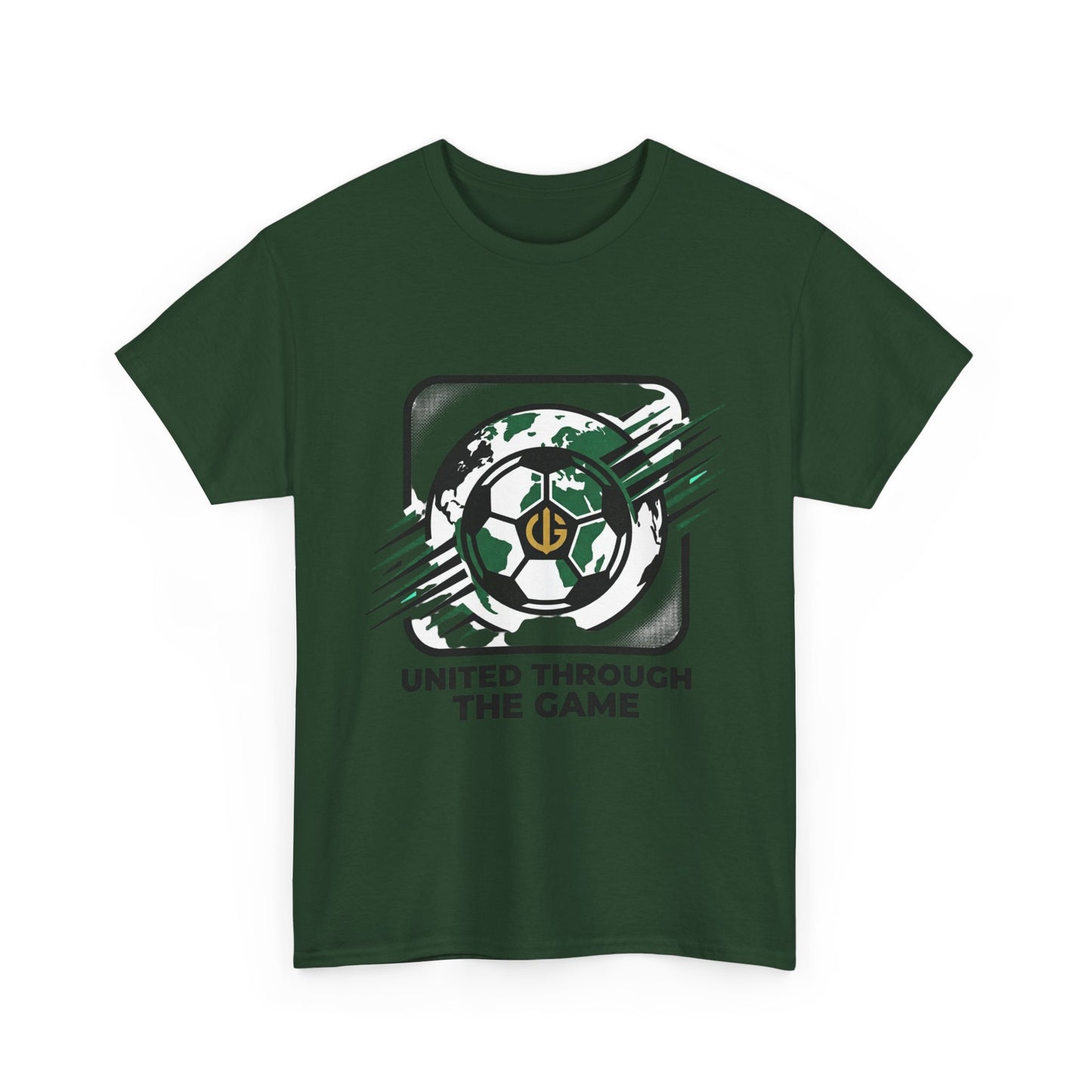 Soccer T-Shirt — "United Through the Game" Graphic Tee