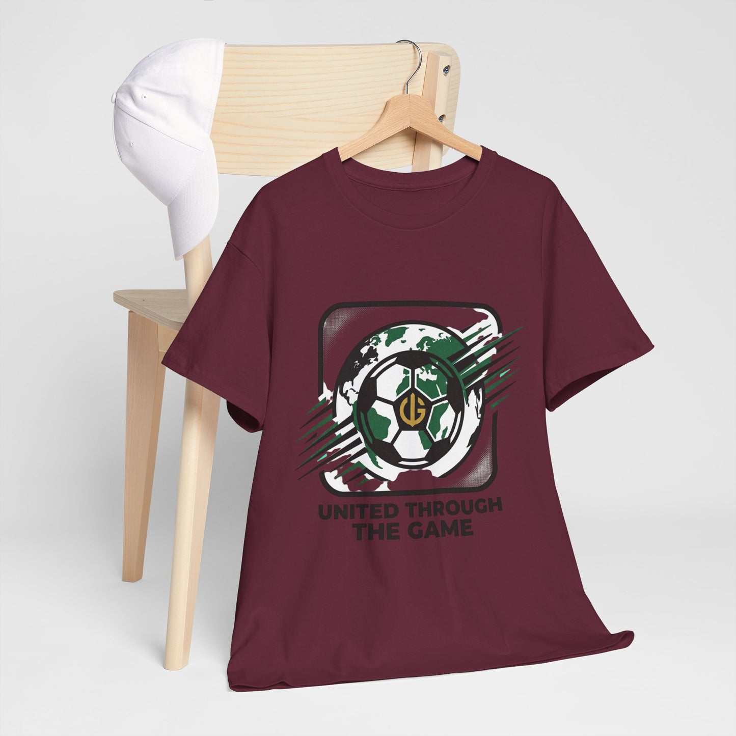 Soccer T-Shirt — "United Through the Game" Graphic Tee