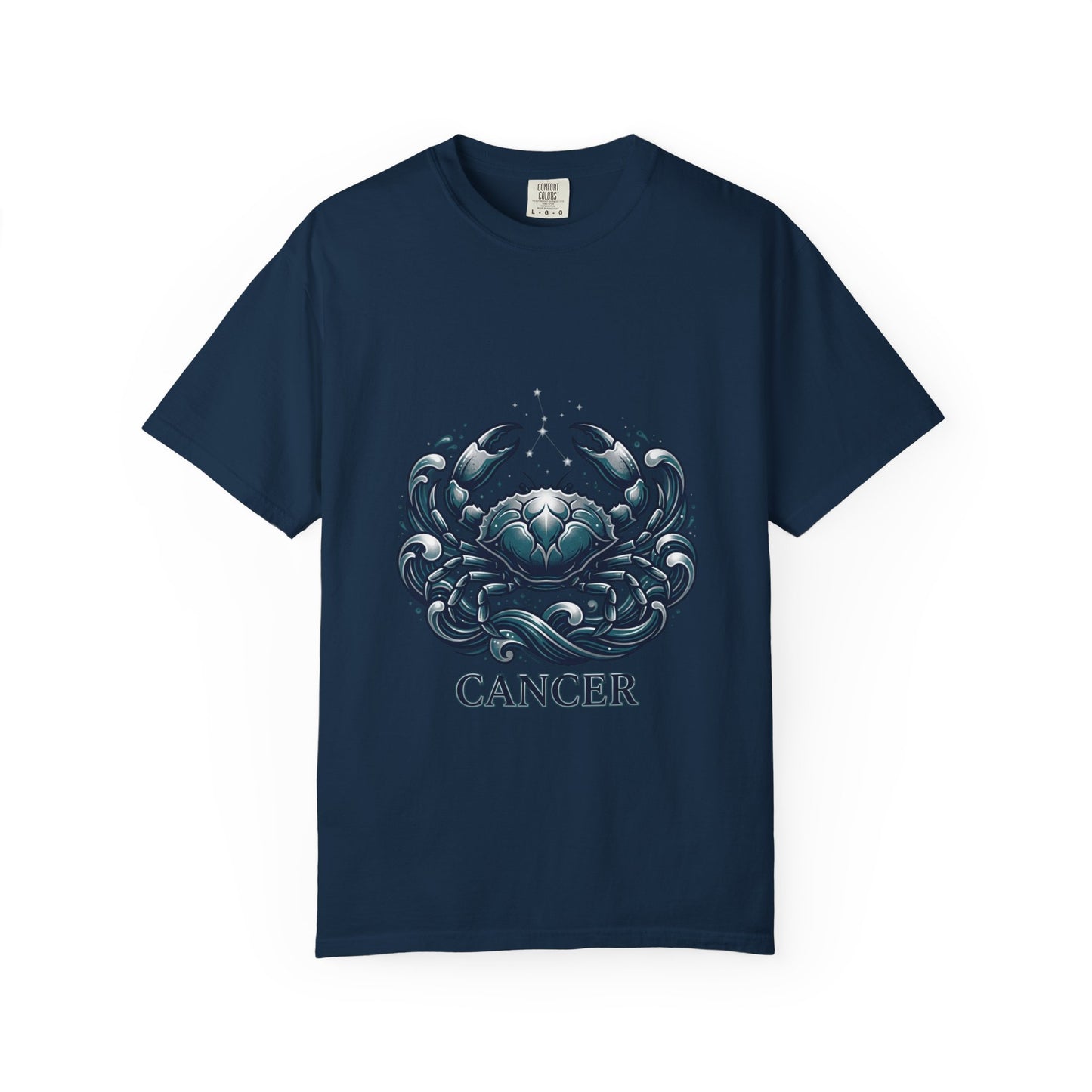 Cancer Zodiac T-Shirt — Stylized Crab Astrological Tee