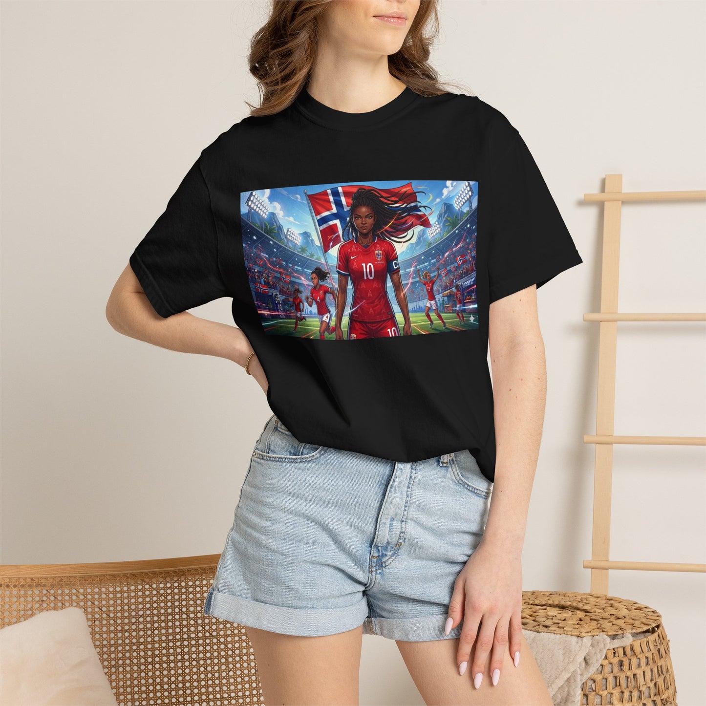 COMMANDER Norway – Female Unisex Garment-Dyed T-shirt
