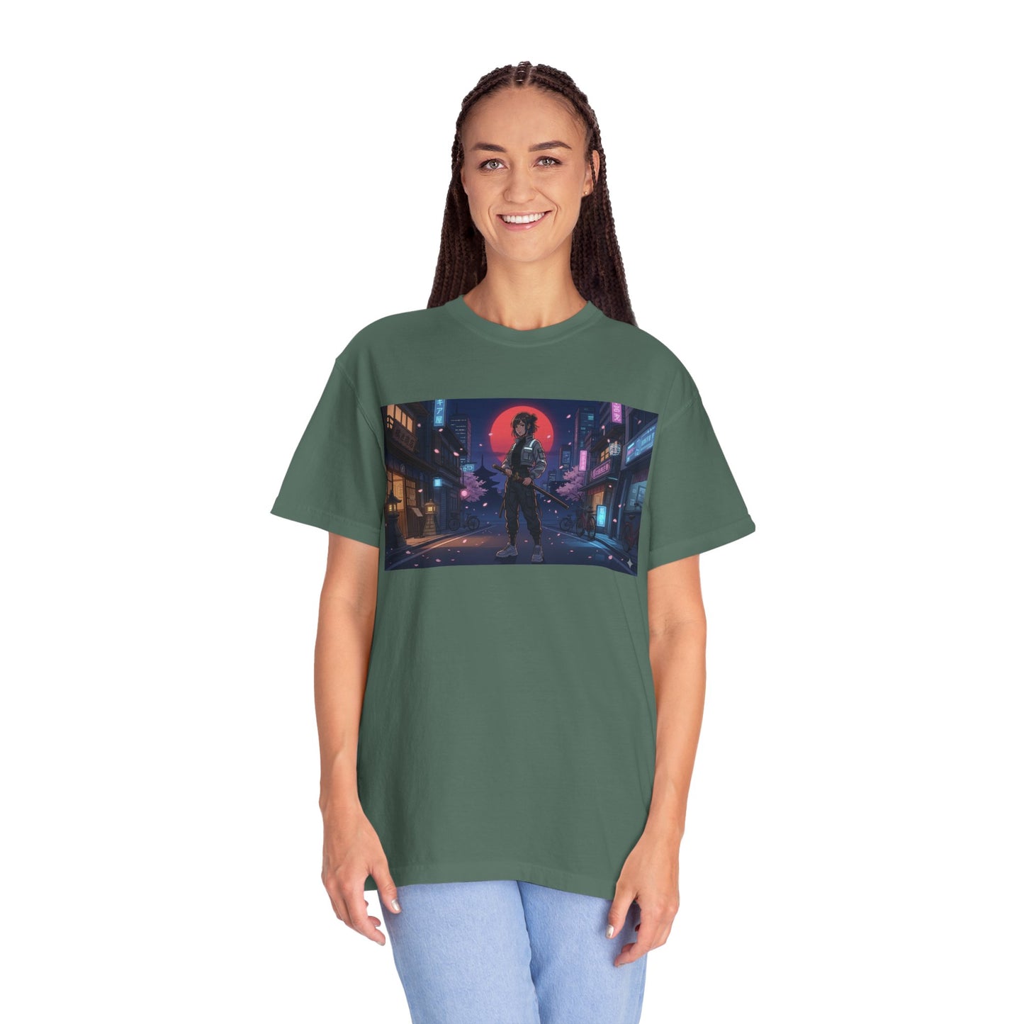 Japan — Samurai City Tradition + Nightscape T-Shirt —  Graphic Tee