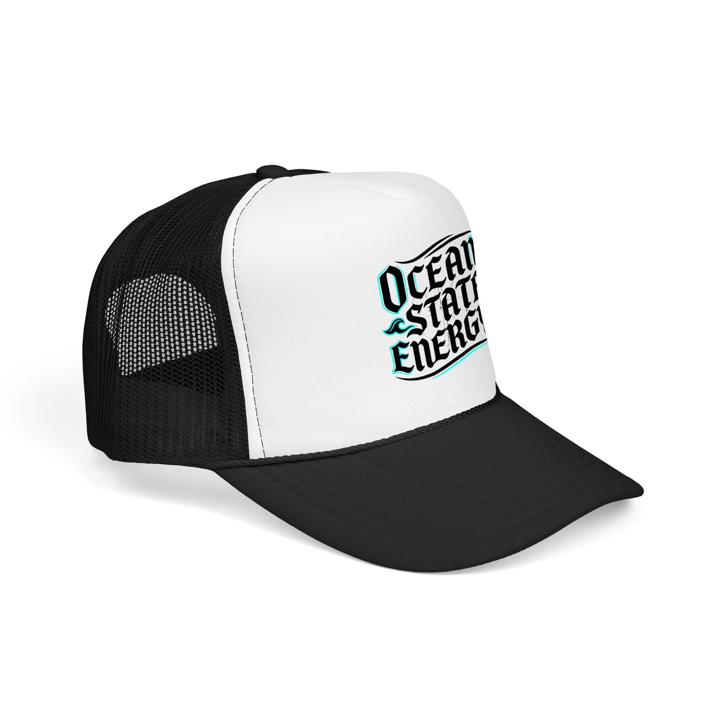 Clean Slate Energy Trucker Hat — Retro Script Foam Mesh Cap