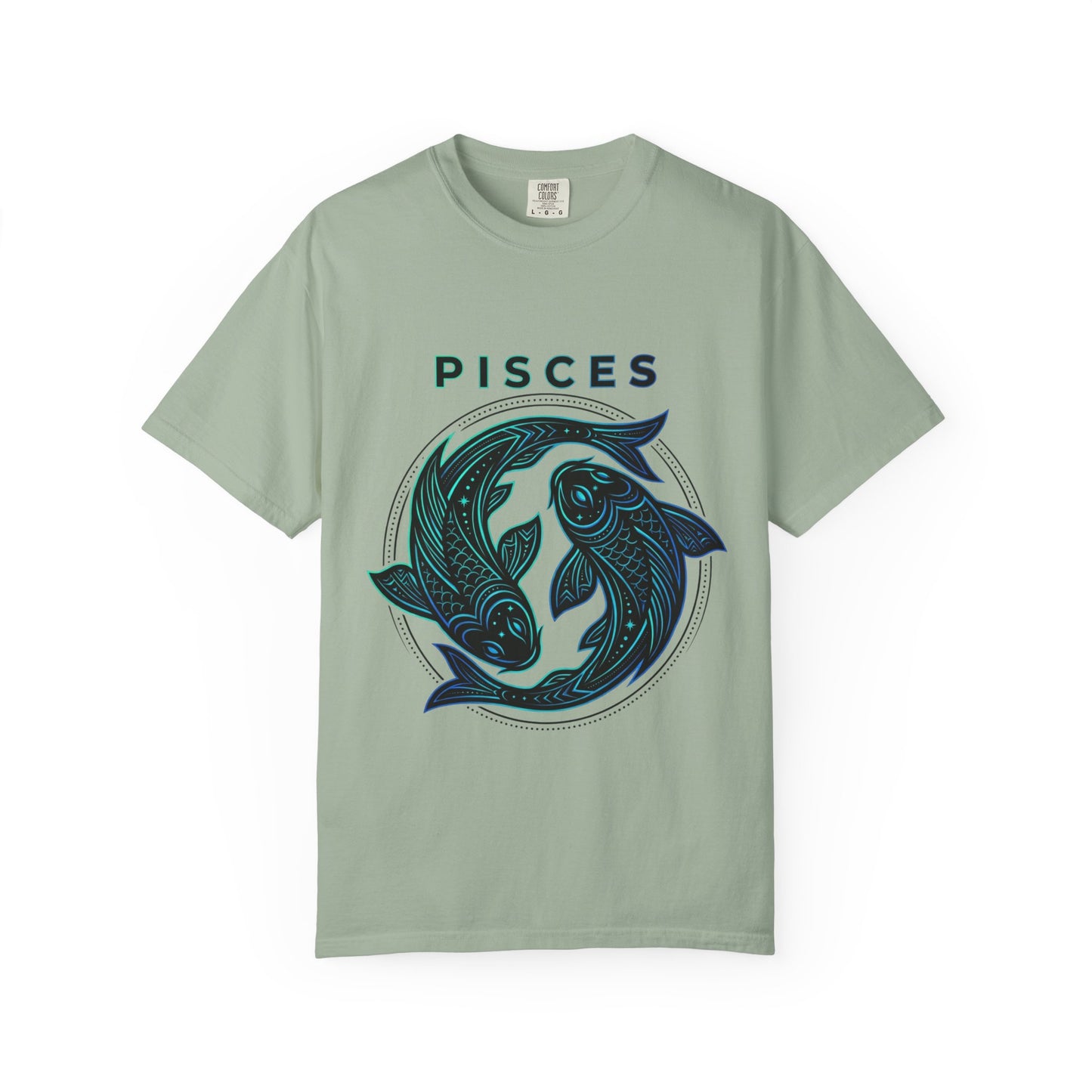 Pisces Zodiac T-Shirt — Artistic Twin Fish Astrology Tee