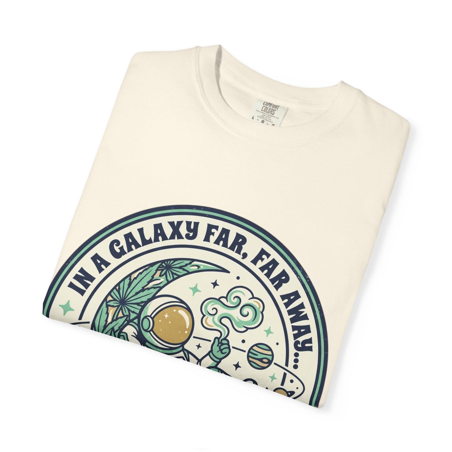 T-Shirt — "In a Galaxy Far, Far Away" Retro Space Nap Graphic Tee